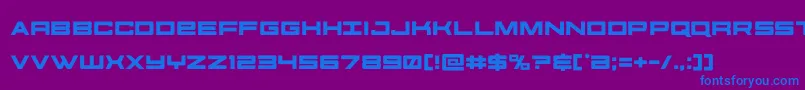 Шрифт futureforces – синие шрифты на фиолетовом фоне