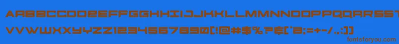 futureforces Font – Brown Fonts on Blue Background