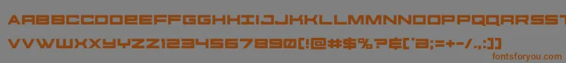 futureforces Font – Brown Fonts on Gray Background