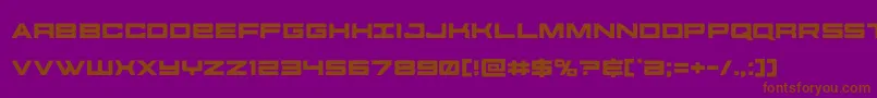 futureforces Font – Brown Fonts on Purple Background