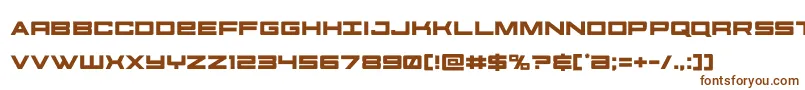 futureforces Font – Brown Fonts on White Background