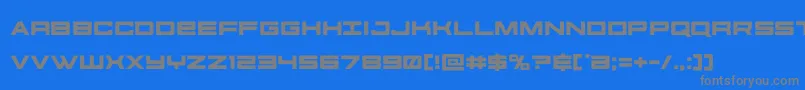 futureforces Font – Gray Fonts on Blue Background