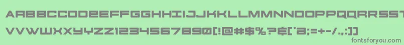 futureforces Font – Gray Fonts on Green Background