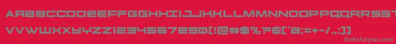 futureforces Font – Gray Fonts on Red Background