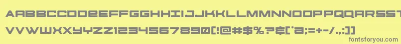 futureforces Font – Gray Fonts on Yellow Background