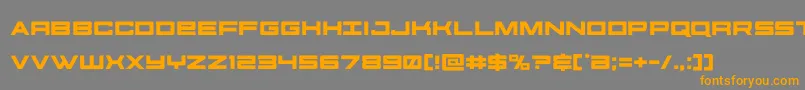 futureforces Font – Orange Fonts on Gray Background