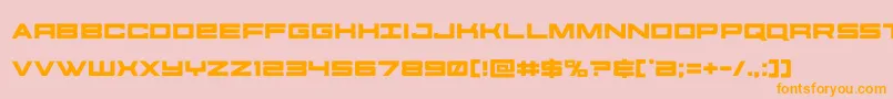 futureforces Font – Orange Fonts on Pink Background