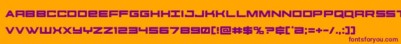 futureforces Font – Purple Fonts on Orange Background