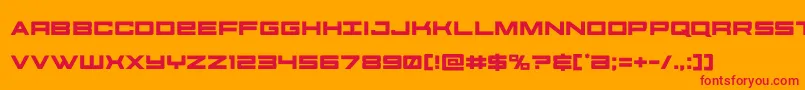 futureforces Font – Red Fonts on Orange Background