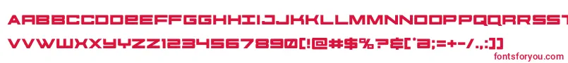 futureforces Font – Red Fonts on White Background