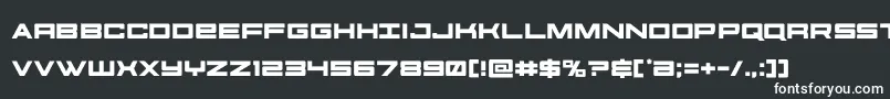 futureforces Font – White Fonts on Black Background
