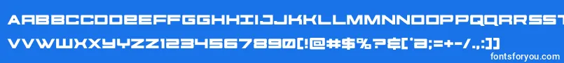 futureforces Font – White Fonts on Blue Background
