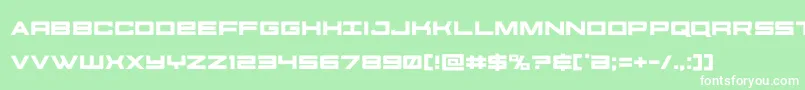 futureforces Font – White Fonts on Green Background
