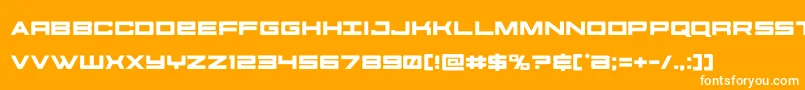futureforces Font – White Fonts on Orange Background