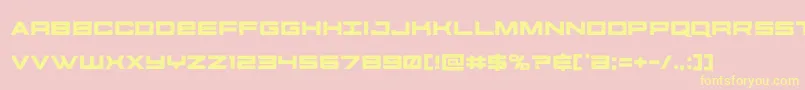 futureforces Font – Yellow Fonts on Pink Background