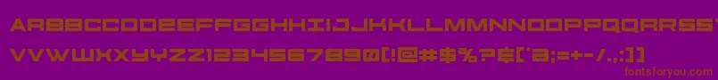 futureforces Font – Brown Fonts on Purple Background