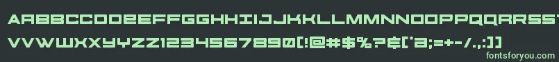 futureforces Font – Green Fonts on Black Background