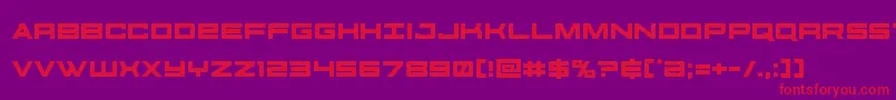 futureforces Font – Red Fonts on Purple Background