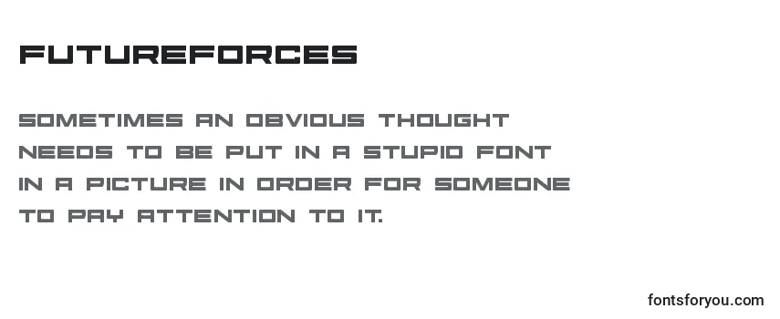 Review of the Futureforces (127494) Font