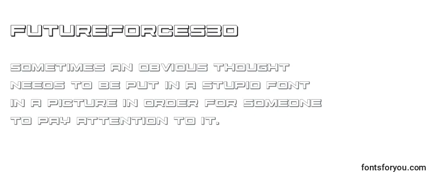 Шрифт Futureforces3d (127495)