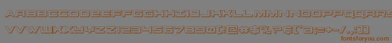 futureforces3d Font – Brown Fonts on Gray Background