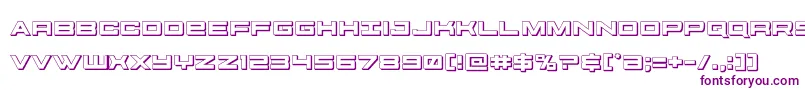 futureforces3d Font – Purple Fonts on White Background