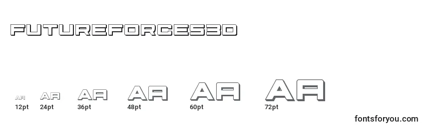 Futureforces3d (127496) Font Sizes