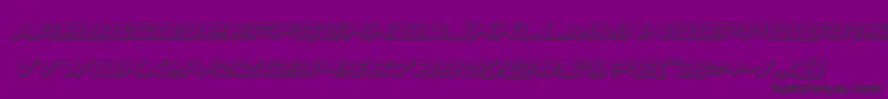 futureforces3dital-Schriftart – Schwarze Schriften auf violettem Hintergrund