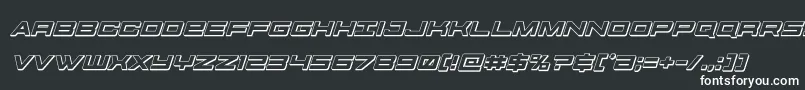 futureforces3dital Font – White Fonts on Black Background