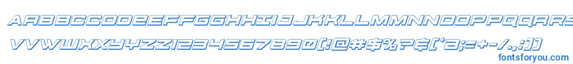 futureforces3dital Font – Blue Fonts on White Background