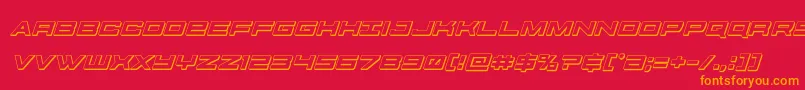 futureforces3dital Font – Orange Fonts on Red Background