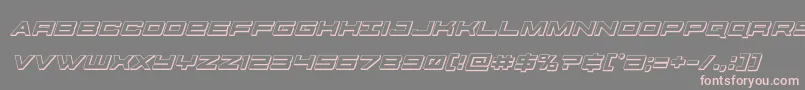 futureforces3dital Font – Pink Fonts on Gray Background