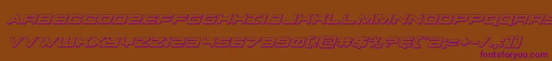 futureforces3dital Font – Purple Fonts on Brown Background