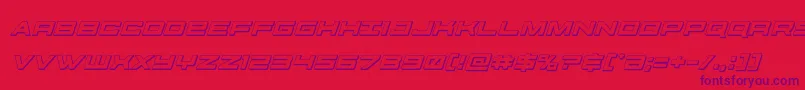 futureforces3dital Font – Purple Fonts on Red Background