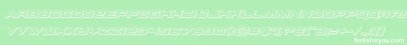 futureforces3dital Font – White Fonts on Green Background