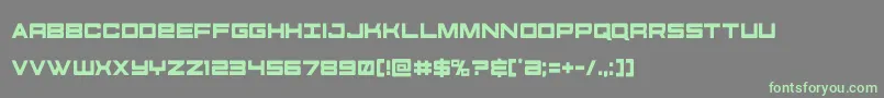 futureforcescond-fontti – vihreät fontit harmaalla taustalla