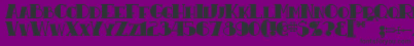 ResavyBold Font – Black Fonts on Purple Background