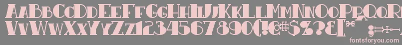 ResavyBold Font – Pink Fonts on Gray Background