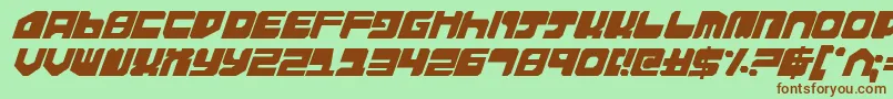 Extechchop Font – Brown Fonts on Green Background