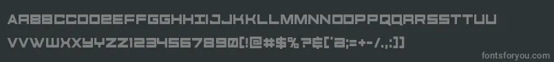 Шрифт futureforcescond – серые шрифты на чёрном фоне
