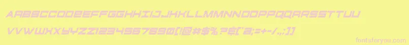 futureforcescondital Font – Pink Fonts on Yellow Background