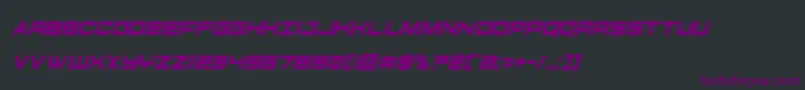 futureforcescondital Font – Purple Fonts on Black Background
