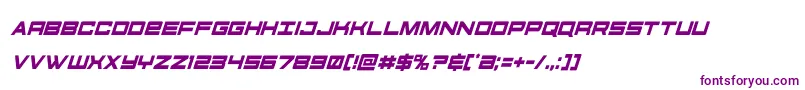futureforcescondital Font – Purple Fonts on White Background