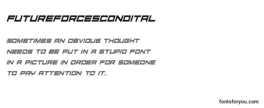 Futureforcescondital (127501) Font