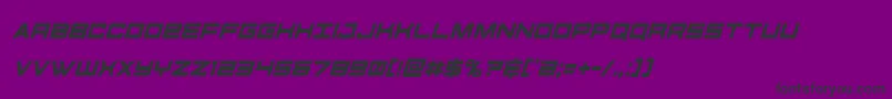 futureforcescondital Font – Black Fonts on Purple Background