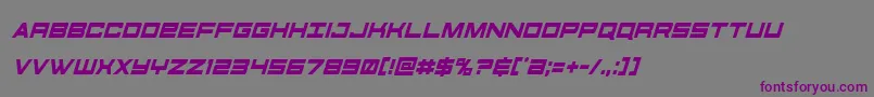 futureforcescondital Font – Purple Fonts on Gray Background
