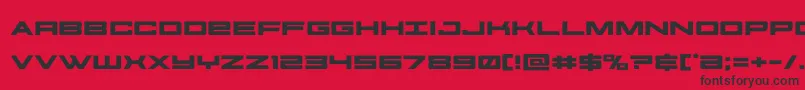 futureforcesexpand Font – Black Fonts on Red Background