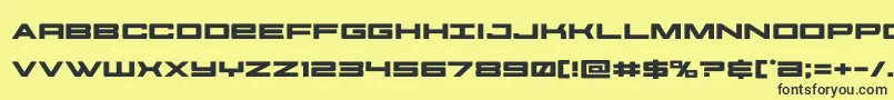 futureforcesexpand Font – Black Fonts on Yellow Background