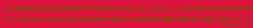 Шрифт futureforcesexpand – коричневые шрифты на красном фоне