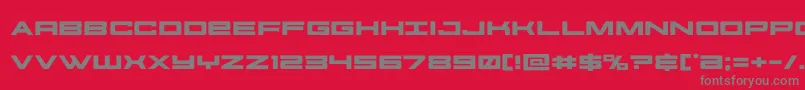 futureforcesexpand Font – Gray Fonts on Red Background